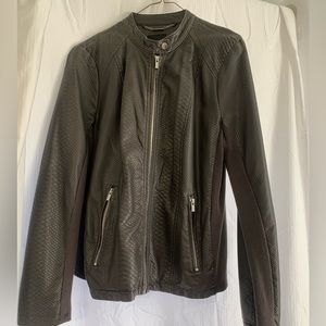 Faux Leather Coat by a.n.a